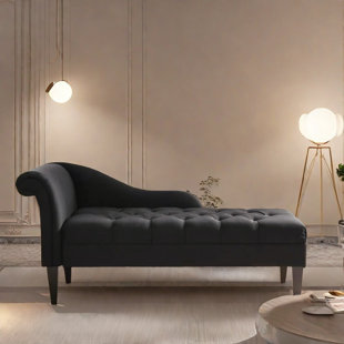 Chaise Longue with Sturdy Wood Frame