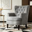 Chaise d'appoint rembourrée avec coussin moelleux Mid-Century-128598114