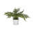 14.45 " H Faux Fern Plant in Porcelain Pot