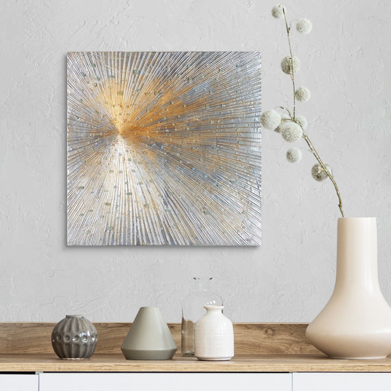 «Starburst of Crystals» par Joseph Michaels, reproduction d'art graphique sur toile, H 16 po x l 16 po x P 1,25 po