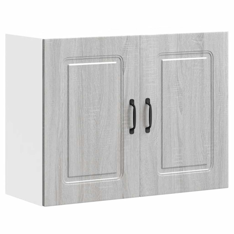 Kitchen Wall Cabinet Kalmar Engineered Wood, Grey Sonoma, 60cm H x 80cm W x 31cm D