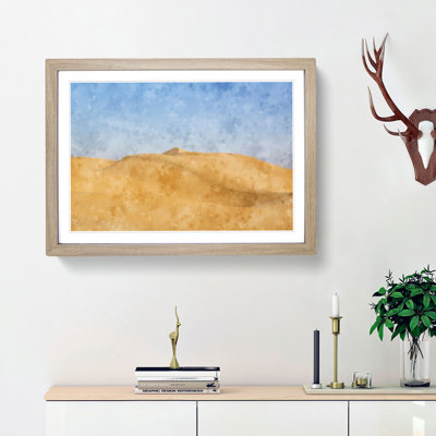 Sand Dunes In Southern California - Single Picture Frame Painting on MDF