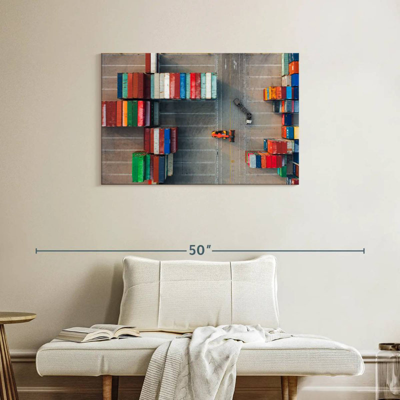 Mehar Freight Yard II, 24" H x 36" W