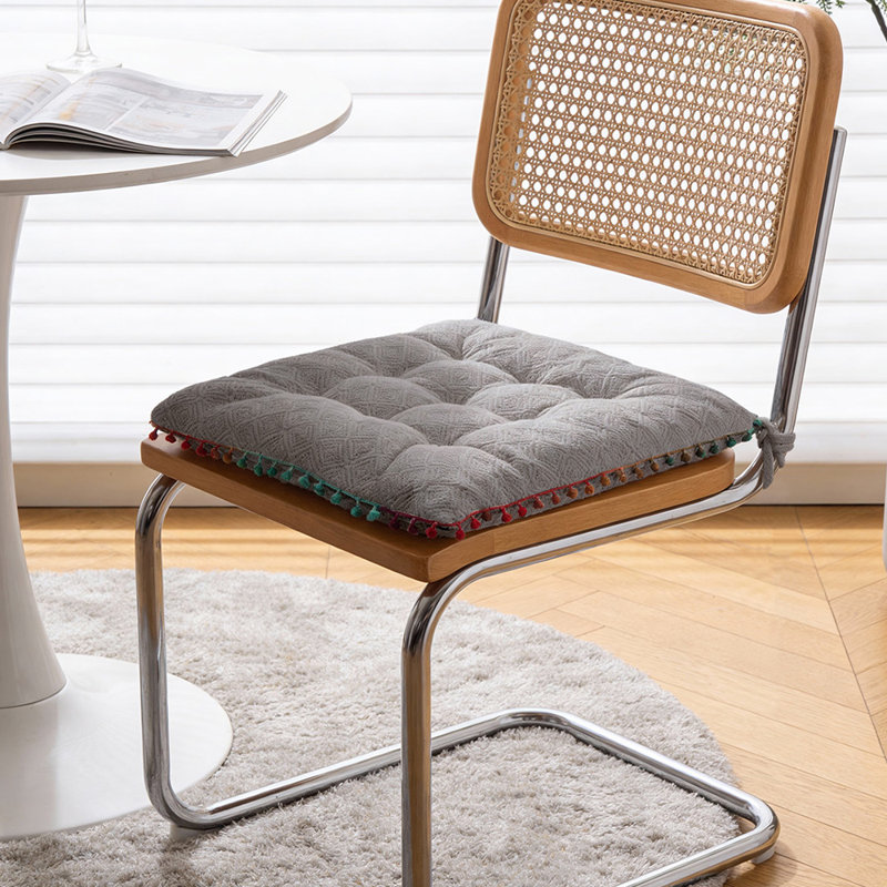 Square Dining Chair Cushion, Grey