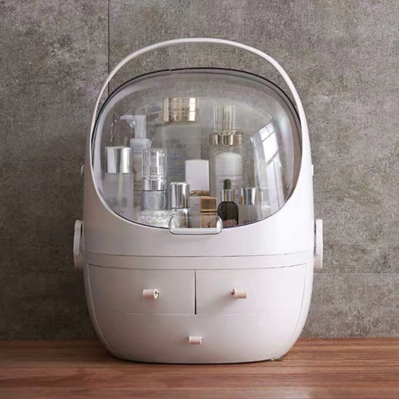 Dashauna Plastic Makeup Organiser, White