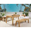 Belisma Solid Wood Acacia Outdoor Bench