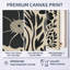 Ensemble de 2 impressions murales bleuet et prairies dans des tons de noir et de beige - Bleuet-979584820-979584819