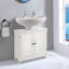 Roosa 60cm Single Bathroom Vanity Base Only in White