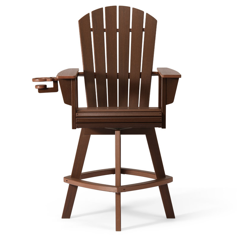 Chaise de bar pivotante Adirondack, Brown