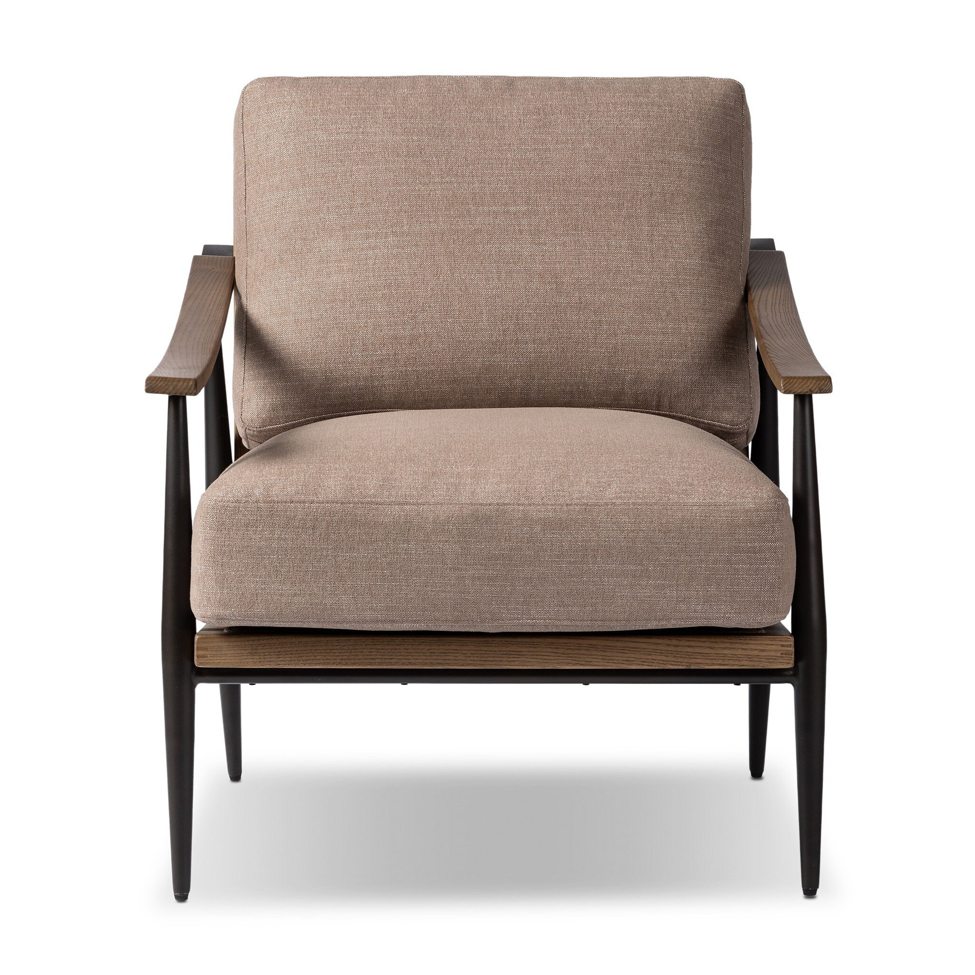 Paralimni Club Armchair, Crypton Nomad Taupe Polyester Blend