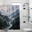Mountain Landscape Shower Curtains, 71 × 71-1964380942