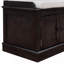 Banc de rangement pour chaussures avec 4 portes, tablettes réglables et coussin amovible pour le salon, le vestibule-1256398842