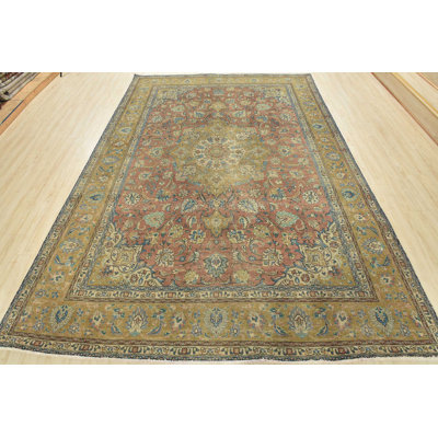 Tapis unique rouge de 8 pi 6 po x 11 pi 5 po