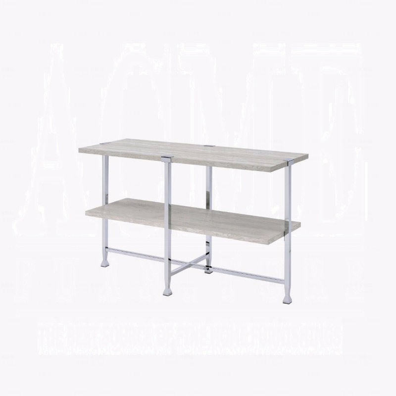 Contemporary Sofa Table With Shelf