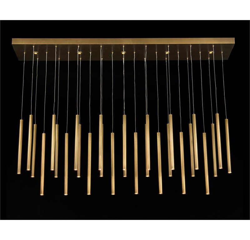 Hans 35 - Light Brass Kitchen Island Pendant
