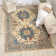 Tapis oriental ivoire / bleu Huetter