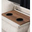 Canapé de rangement avec repose-pieds en forme de L beige-130225469