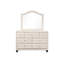 Commode rembourrée en velours 7 tiroirs Sophia