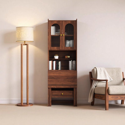Table d'écriture convertible pliable: armoire de bureau multifonctionnelle avec tablette et tiroir pour le bureau personnel