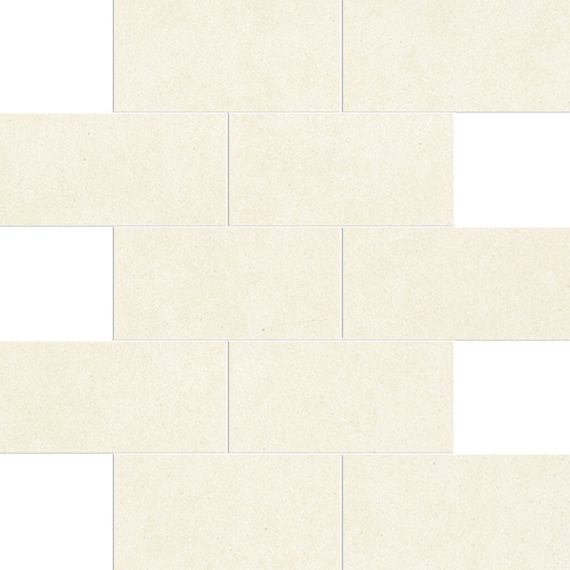 Carreau de briques et de joints en porcelaine 3 po x 6 po, Ivoire