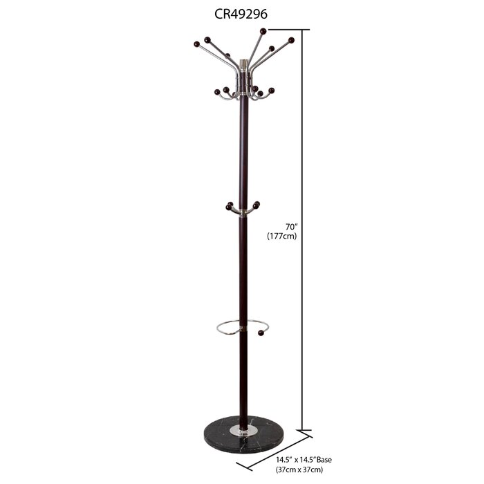 Red Barrel Studio® Alaysiah Solid Wood Freestanding Coat Rack & Reviews 