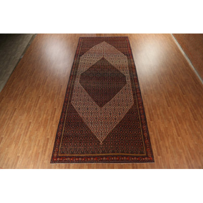 One-of-a-Kind 8'4" X 20'3" 1900s Wool Area Rug in Beige