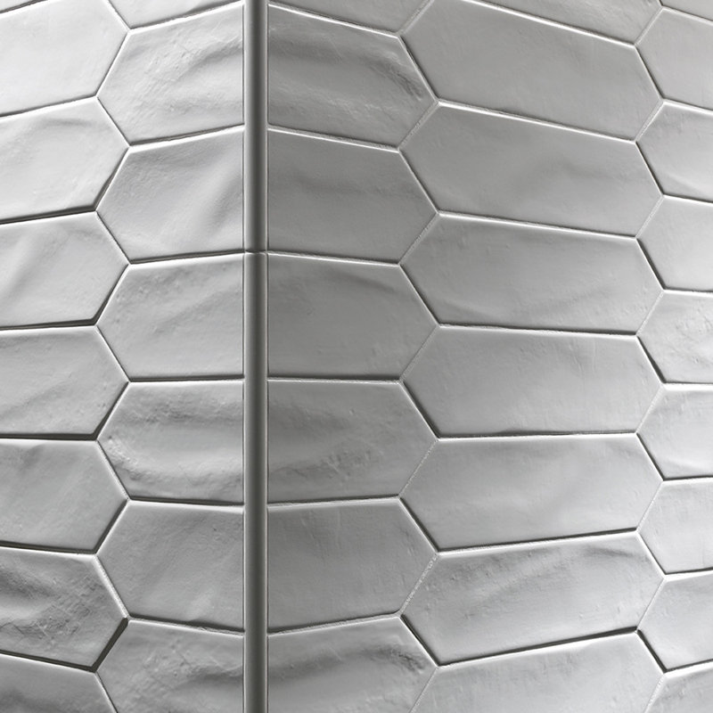 Prism 3X12 Ceramic Picket Wall Tile, White