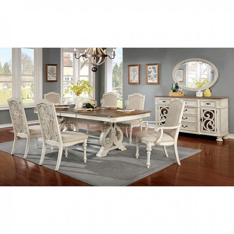Mentone Mirror, White