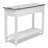 Decastro - Solid Wood Console Table - Distressed Grey, White Finish-564335905
