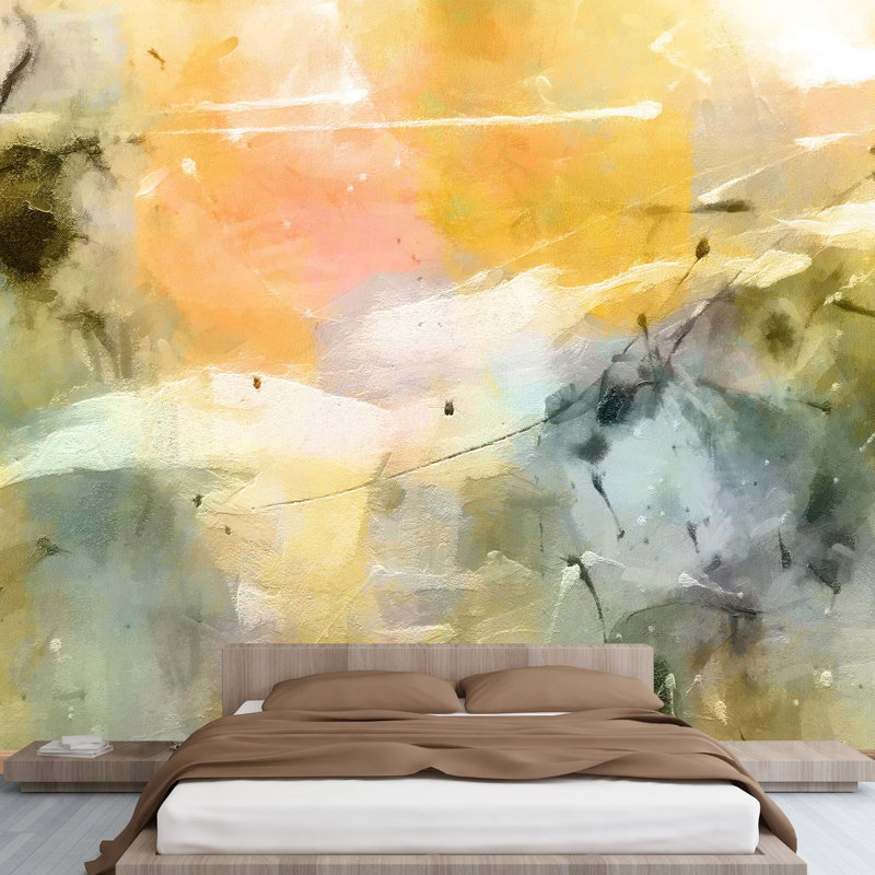 Grunge Abstract Stroke Border, 66" L x 96" W