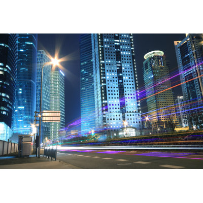 Mailen Modern Office Building Background by 123ArtistImages - Wrapped Canvas Print