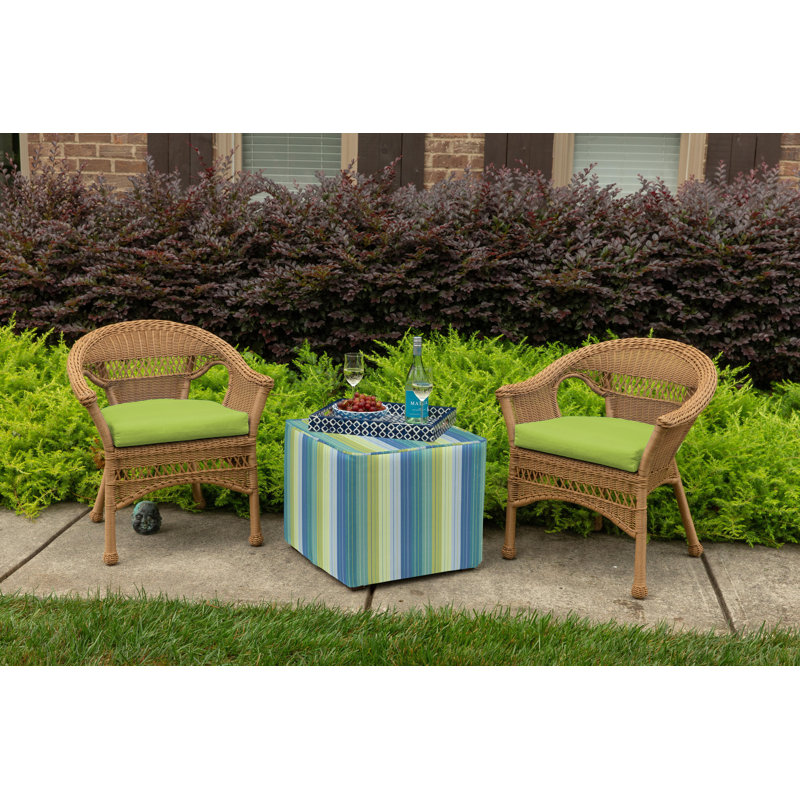 Sol 72 Outdoor™ Sunbrella Seat Cushion 18'' W x 18'' D, Canvas Macaw Sunbrella®