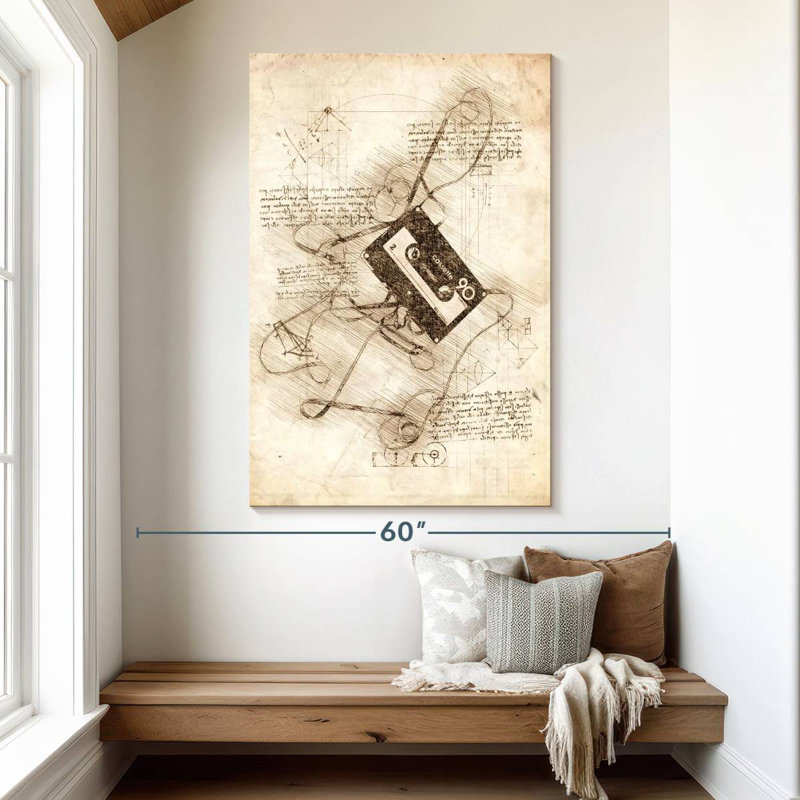 Abarca Cassette Tape, 51" H x 34" W