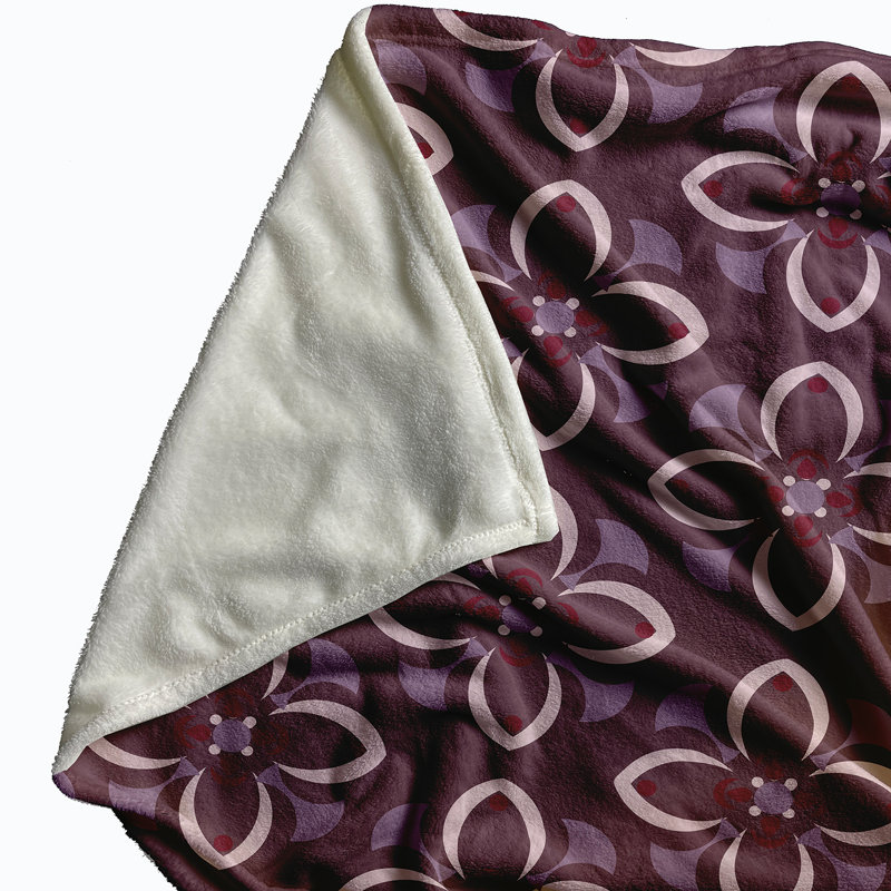Irma Plain Weave / Muslin Throw Blanket, Purple