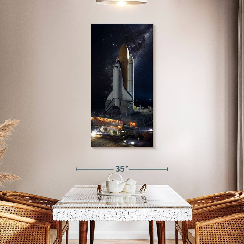 Space Shuttle, 48" H x 24" W