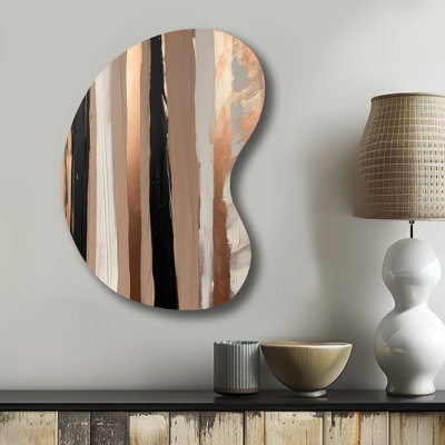 Echeverria - Irregular Shape Abstract Metal Wall Decor, Asymmetrical Metal Wall Sculpture Print