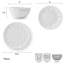 Mikasa Flora Scalloped Edge Dinnerware Set, 12 Piece, Service For 4