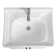 The Renovators Supply Inc. 23.62'' Gloss Square Bathroom Sink with Faucet and Overflow