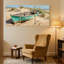Nautique et plage, vieux bateau sur une plage de sable avec dunes, ensemble de 3 impressions sur toile-1224064753