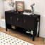 Modern Sideboard with Adjustable Shelves and Open Storage-36324162