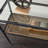 Bladeston Glass-Top Console Table