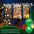 Christmas LED Twinkle Window Icicle Lights - 3-Ft, 8 Of 50 Bulbs Twinkle Random - 50 LED Multicolor Bulbs - Indoor Outdoor - Twinkling Icicle Christmas Lights