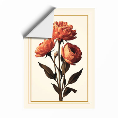 Carnation Studies Botanical - Framed Print
