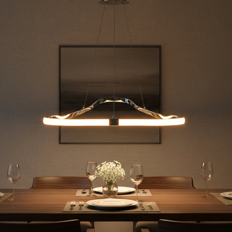 Bozart 1 - Light Chome LED Unique/Statement Pendant