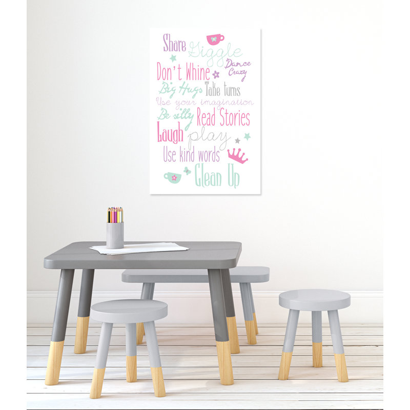Art sur toile, filles, H 36 po x l 24 po x P 1,5 po