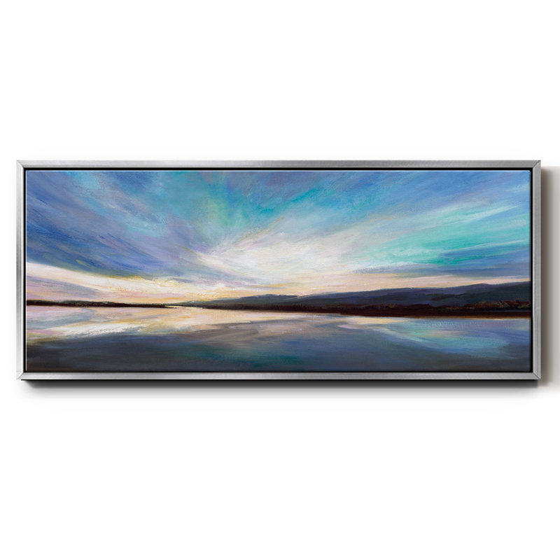 «Salt Flats I», reproduction encadrée sur toile, Argent, H 8 po x l 20 po x P 1,5 po