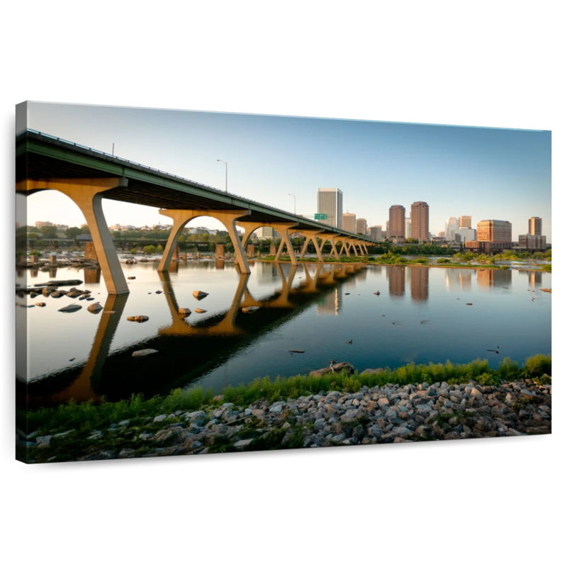 Nicci Manchester Bridge Reflection, 16" H x 24" W