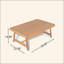Table basse de patio en bois d'acacia