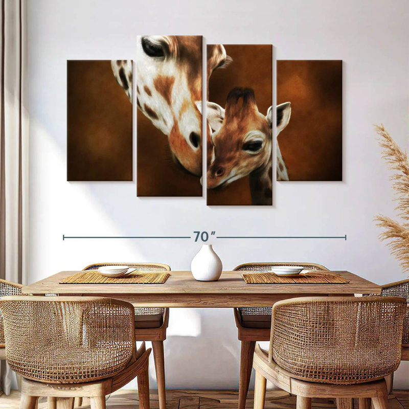 Brampt Mother And Baby Giraffe