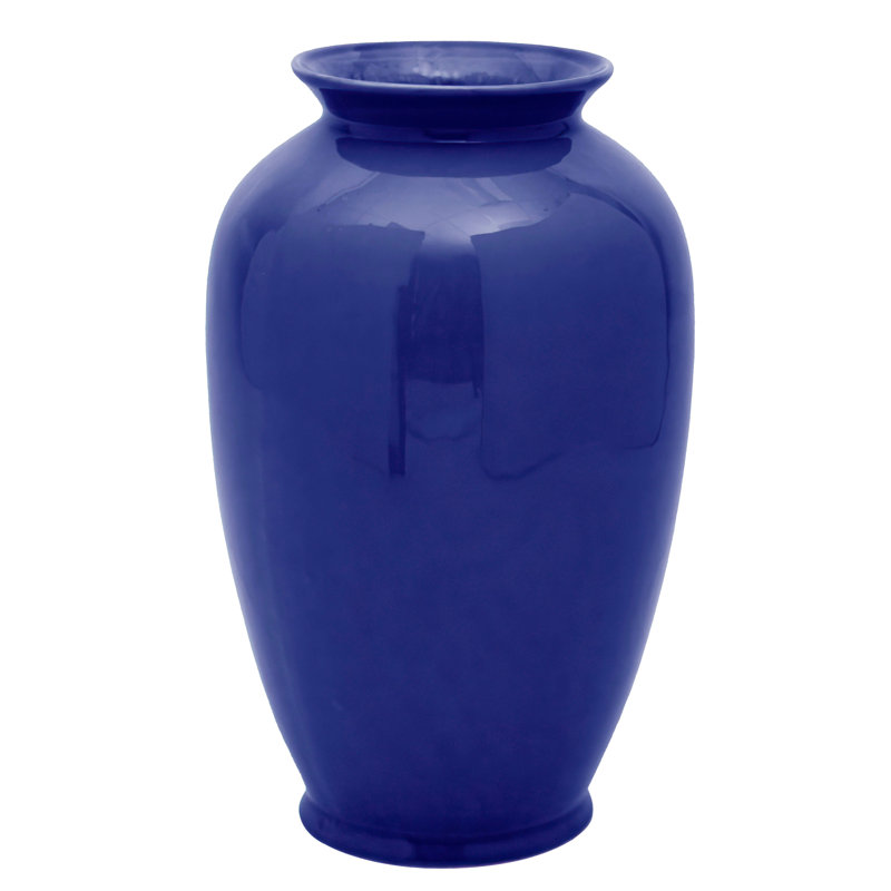 Amesha Tung Chi Table Vase, Solid Blue